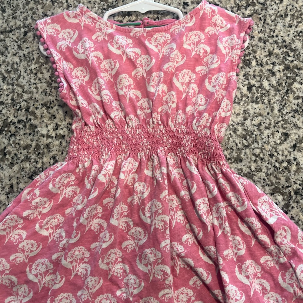 Mini Boden Pink and White Floral Dress